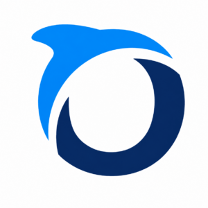A dolphin-shaped "O" for Ocean's logo